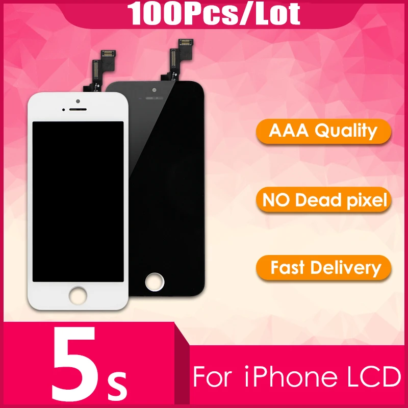 AAA+++ класс для iPhone 5S ЖК-дисплей с сенсорным дигитайзером дисплей сборка замена экрана без битых пикселей