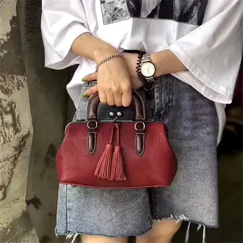 

Nesitu Highend Fashion Black Green Red Brown Vegatable Tanned Genuine Leather Small Women Shoulder Messenger Bag Handbag M10628