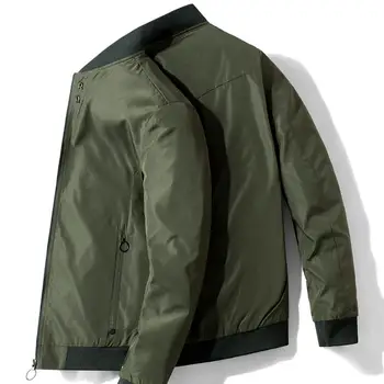 

South Korea Men Fashion Casual Jacket Warm Spring Autumn Baseball Coat Slim Outwear Overcoat