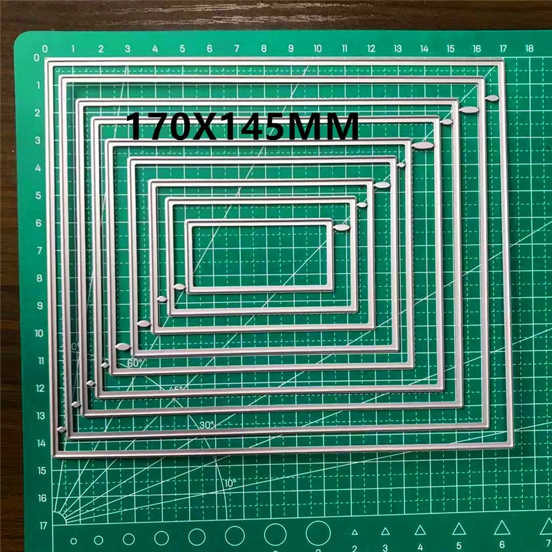 

Rectangle Metal Cutting Dies For Stamps Stencils for DIY Scrapbooking/photo album Decorative Embossing 170x145mm