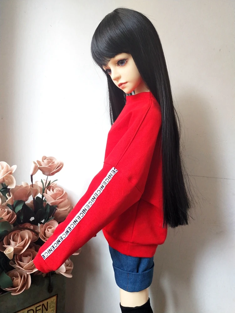 Одежда для кукол модная Толстовка куклы аксессуары игрушки BJD сплошной цвет зеленый 1/3 Белый Черный 1/4 Мода SD Игрушки для девочек ручной работы