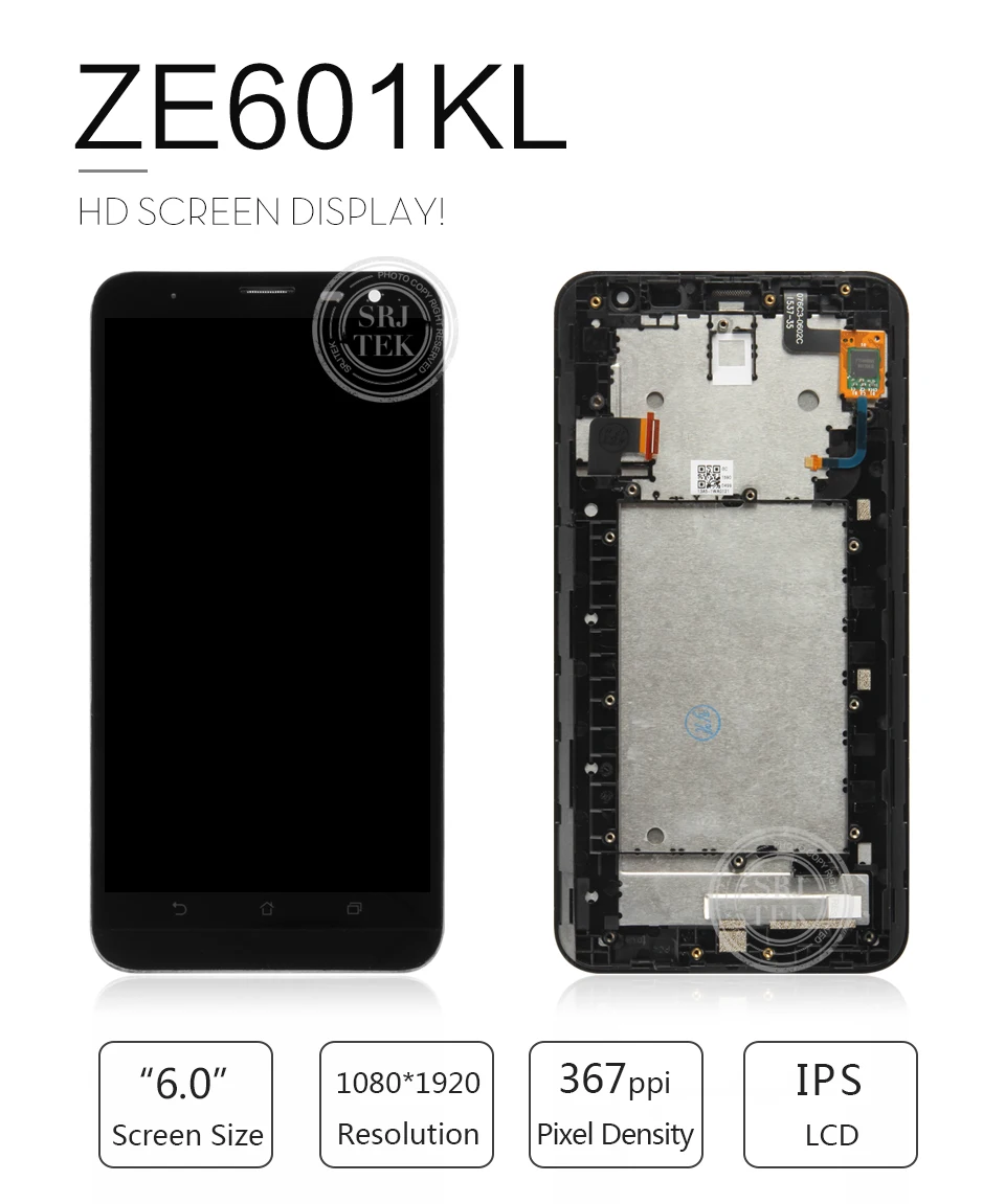 Протестированный " TFT ЖК-дисплей для Asus ZenFone 2 Laser ZE601KL ЖК-дисплей Z011D ZE601KL сенсорный экран дигитайзер Запасные части