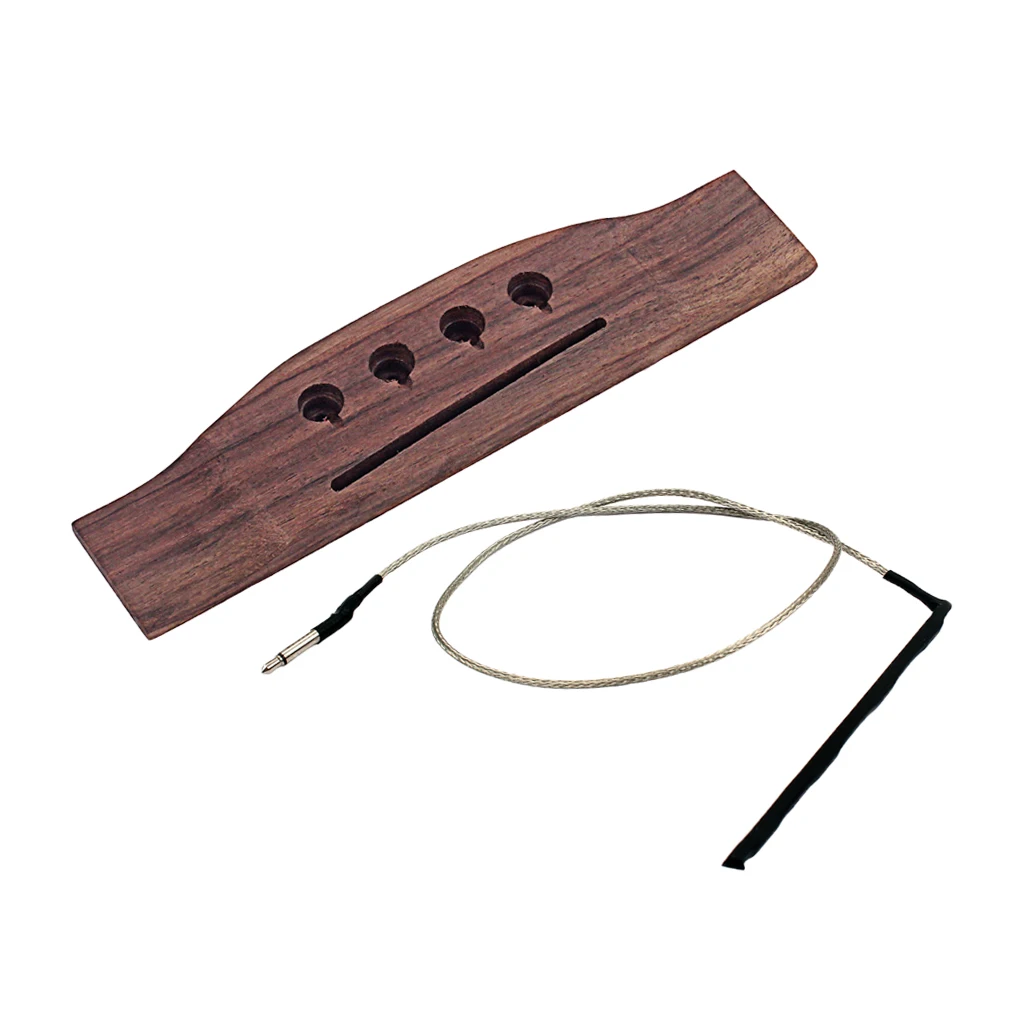

4 String Concert Acoustic Electric Bass Guitar Bridge Piezo Cable Pickup
