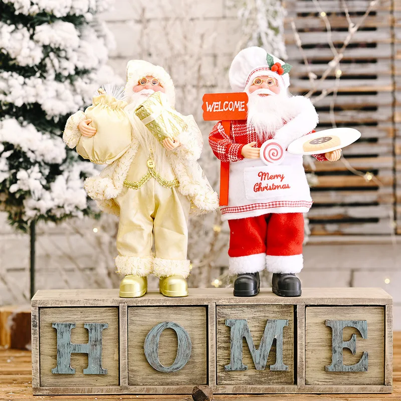 2021New Year Santa Claus Fabric Dolls Christmas Ornament Home Decorations for Christmas Toys for Kids Xmas Navidad Christma Gift 2021New Year Santa Claus Fabric Dolls Christmas Ornament Home Decorations for Christmas Toys for Kids Xmas Navidad Christma Gift