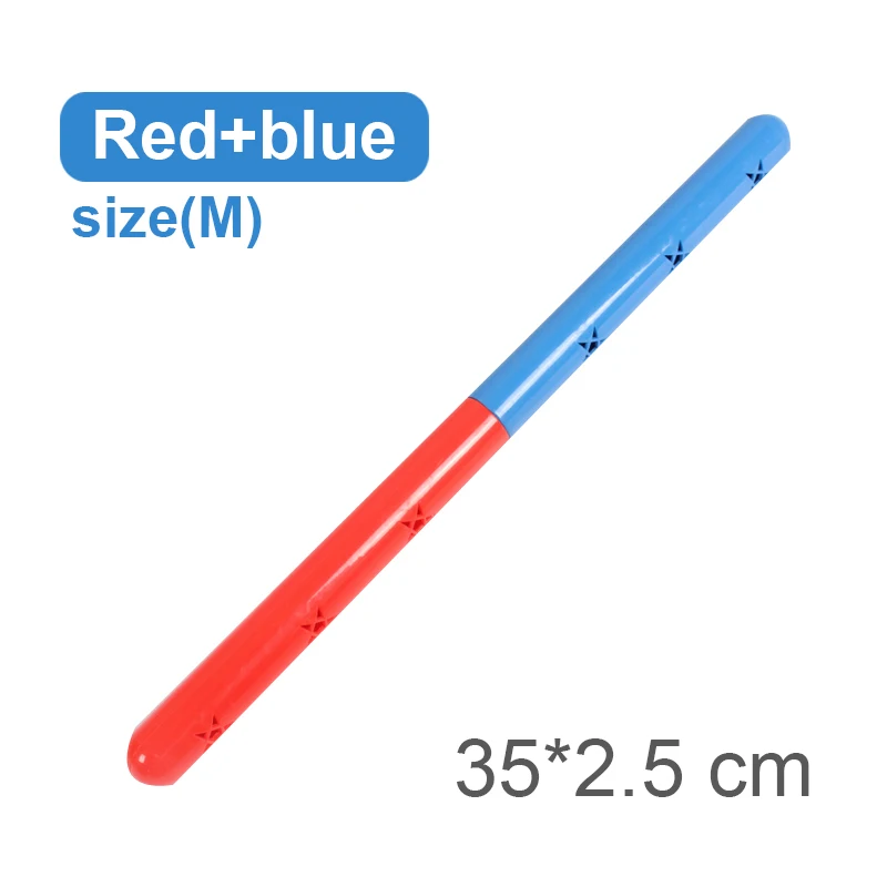 Red Blue M Ruizhi 2 шт./компл. детей звук гимнастические палки батон детское снаряжение для фитнеса детский сад деятельности на открытом воздухе спортивные игрушки RZ1127 - Цвет: Red Blue M