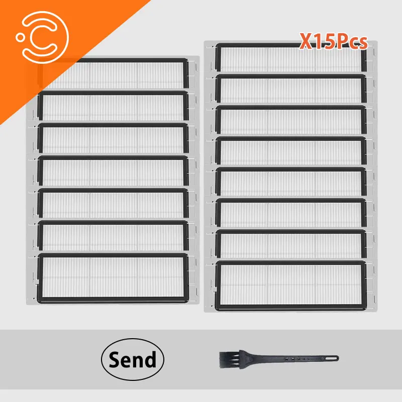 16PCS Robot Vacuum Cleaner HEPA Filter Accessories for Xiaomi Mijia 1.2 roborock S50 S51 S6 Vacuum Cleaner Filter Parts