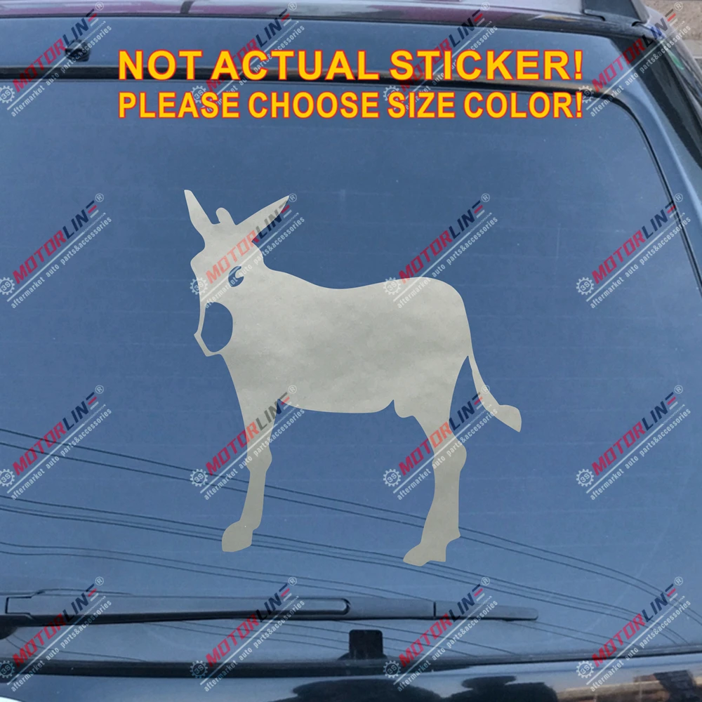 Серебристый Catalan Ane Burro Donkey Decal Sticker Catalana Spain Car Vinyl Die cut no background pick color and size style b - Название цвета: Серебристый