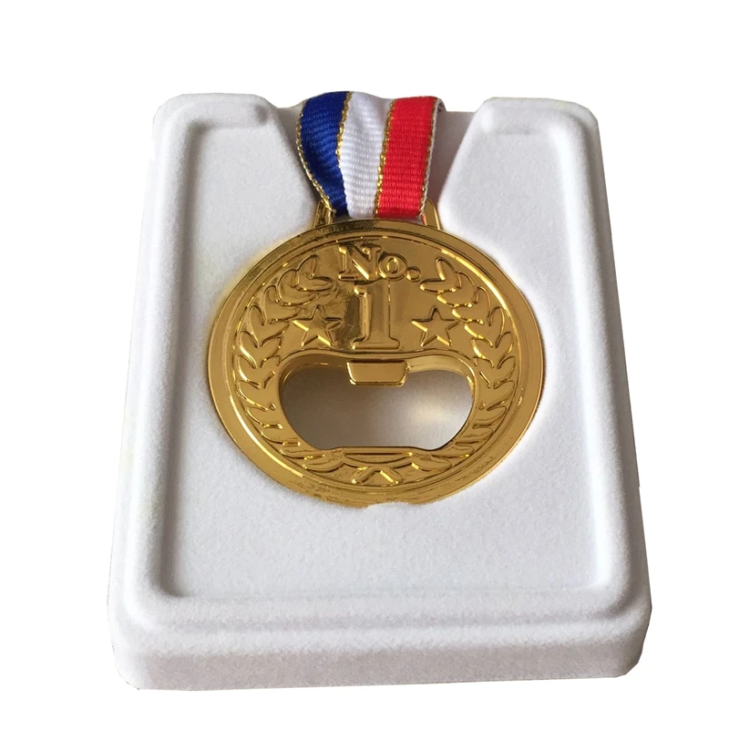 Medal Bottle Opener Creative Gold Metal Bottle Opener Wine Beer