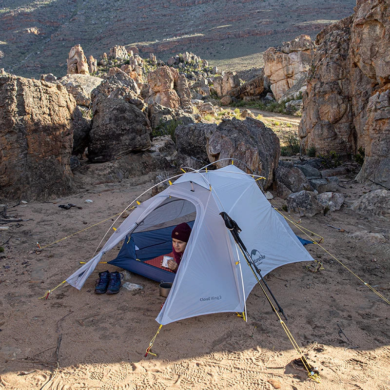 Палатка Naturehike CloudUp Wing Ultralight для 2 человек палатка 15D активного отдыха кемпинга