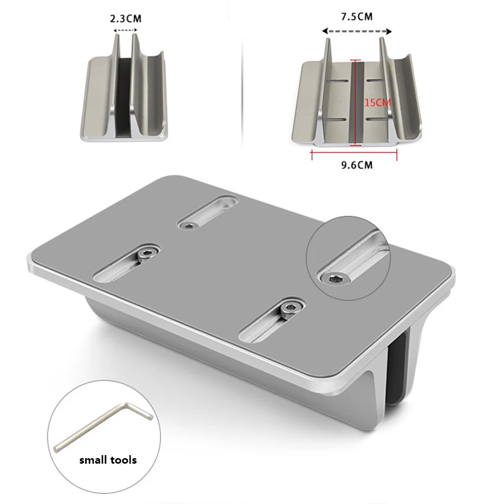 

Vertical Adjustable Laptop Stand Mount Aluminium Portable Notebook Mount Support Base Holder For MacBook Pro Air Accessories