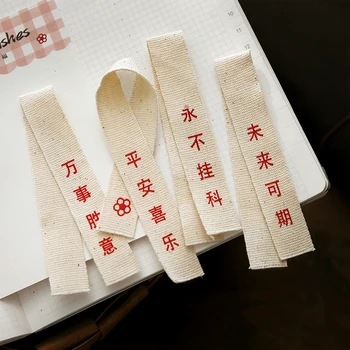 

Yoofun Canvas Rope Decorative for Key Ring Bag Flower Gift Pray Lucky Cotton Cloth