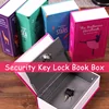 New Listing18x11.5x5.5cm Key Lock Hidden Safe Box Strongbox Steel Simulation Book Home Office Money Phone Safe Storage Money Box ► Photo 2/6