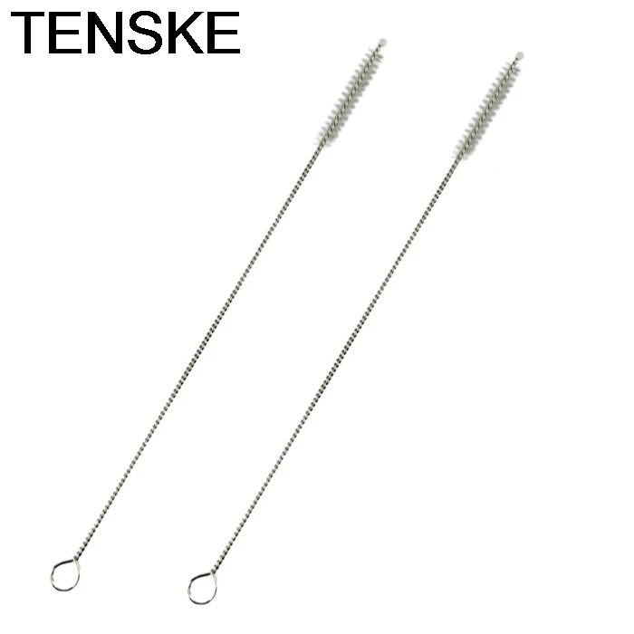 TENSKE 2 шт соломинки для питья Экстра широкие соломинки многоразовые соломинки из нержавеющей стали с чистящей щеткой Yerba mate Пузырьковые трубочки для чая 820