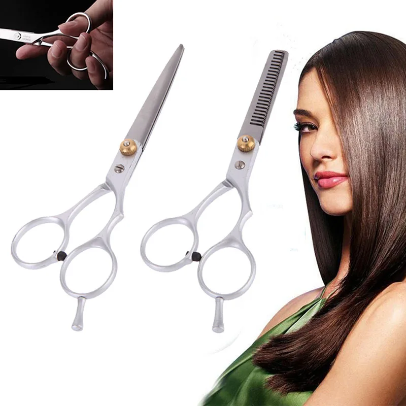 New 1Pc Haircut Tool Kit Stainless Steel Professional Hairdressing Tools Easily Use For Wet Dry Hair Barber Scissors Accessories