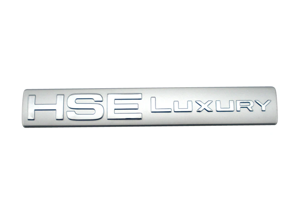 Silver with chrome HSE роскошный значок эмблема наклейка черный хром для Land Rover Discovery 4 Задняя Крышка багажника LR4 LR3 3 - Цвет: Silver with chrome