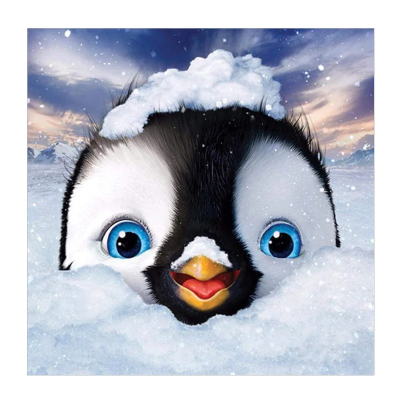 

5D Diamond Painting Penguin Cartoon Animal Cross Stitch DIY Full Diamond Embroidery Mosaic Rhinestone Picture Home Decor Sale