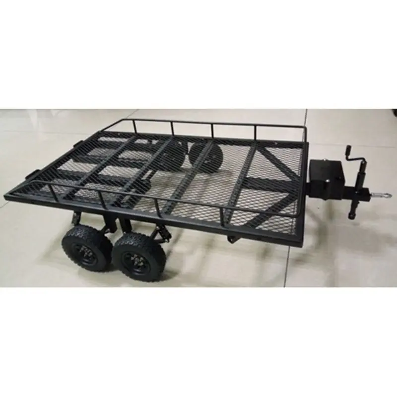 Металлический прицеп для 1/10 Rc Рок Гусеничный грузовик Trx4 осевой Scx10 90046 90047 Cc01 D90 D110