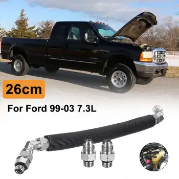 

1Pcs 26cm High Pressure Oil Pump Crossover Line Hose 5800 psi for Ford 99-03 7.3L