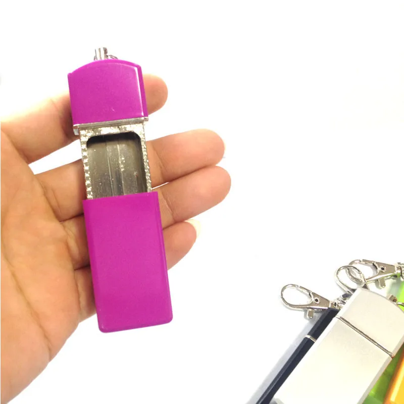 Metal Cigarette Lighter Accessories 1 PC Pocket Smoking Ash Tray Key Chain Ashtray Slip Seal Environmental Portable