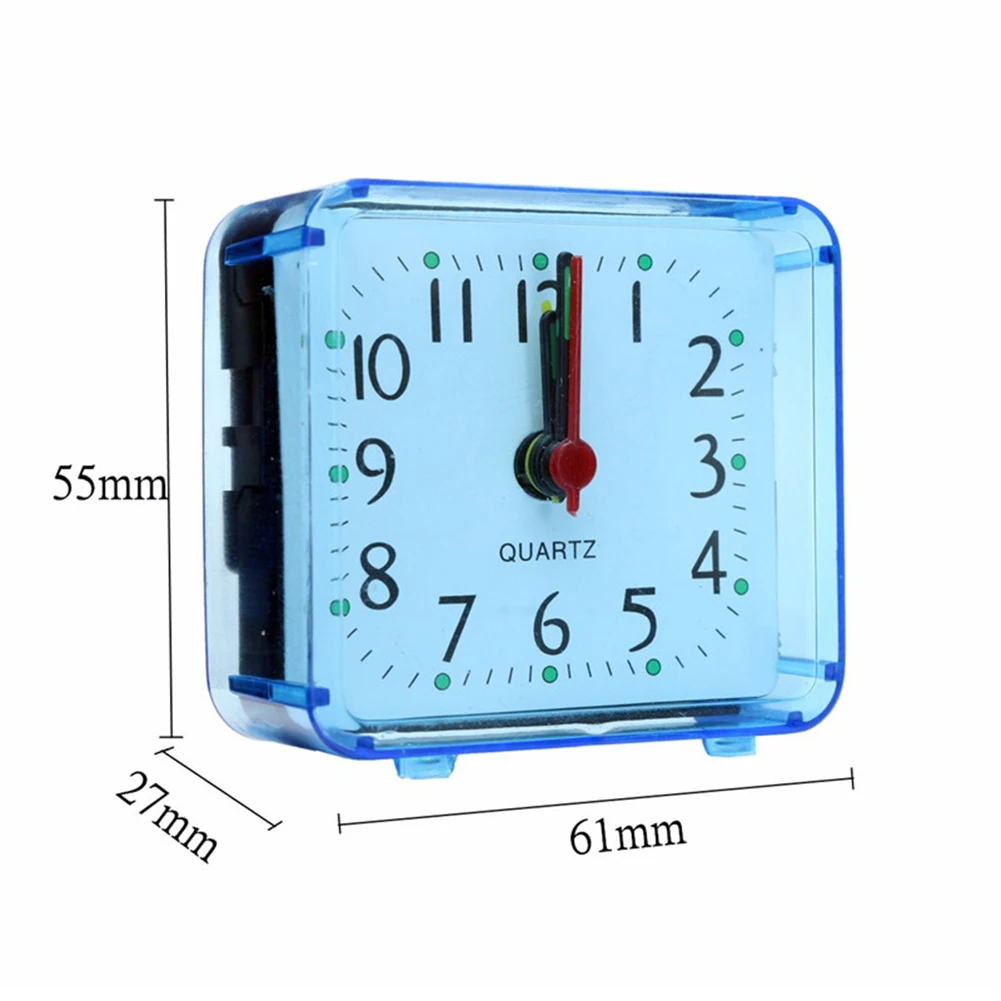 Portable Square Small Alarm Clock Cute Creative Fashion Student Clocks Bedroom Bedside Office Electronic Clock Mini Alarm Clocks