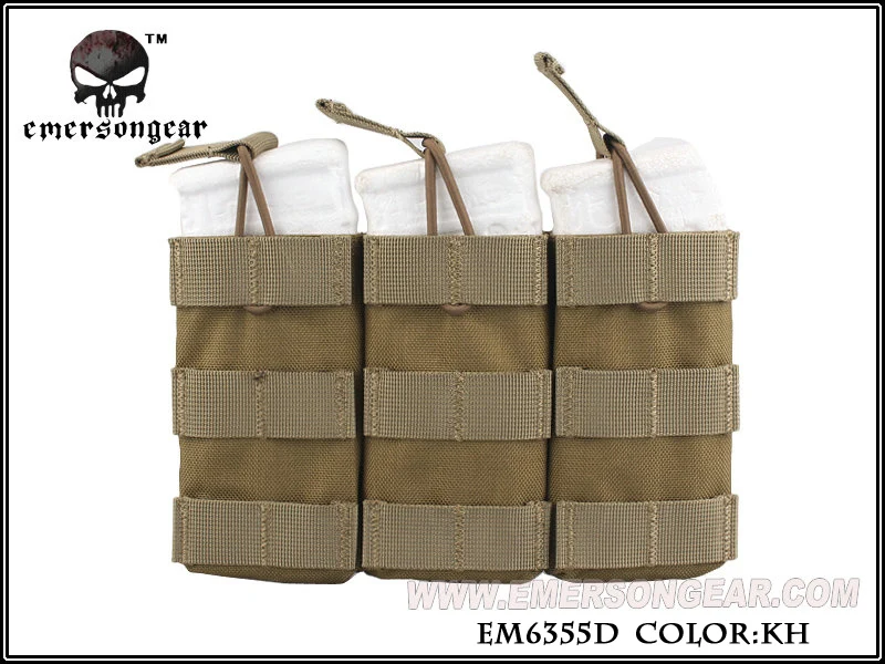 Emerson gear Tactical 5,56. 223 тройной Подсумок модульный MOLLE M4 AK AR Тактический Магнитный чехол Военная военная игра Пейнтбол Снаряжение