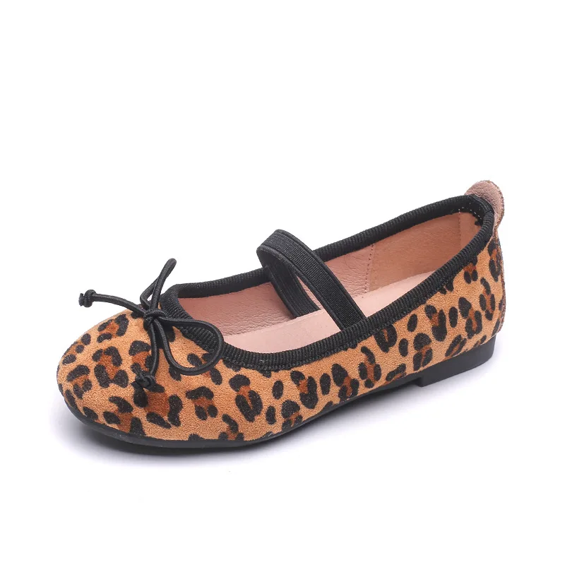 Детская школьная обувь Chaussure Enfant повседневная обувь для девочек осенне-весенние леопардовые корейские дышащие кроссовки на плоской подошве для малышей