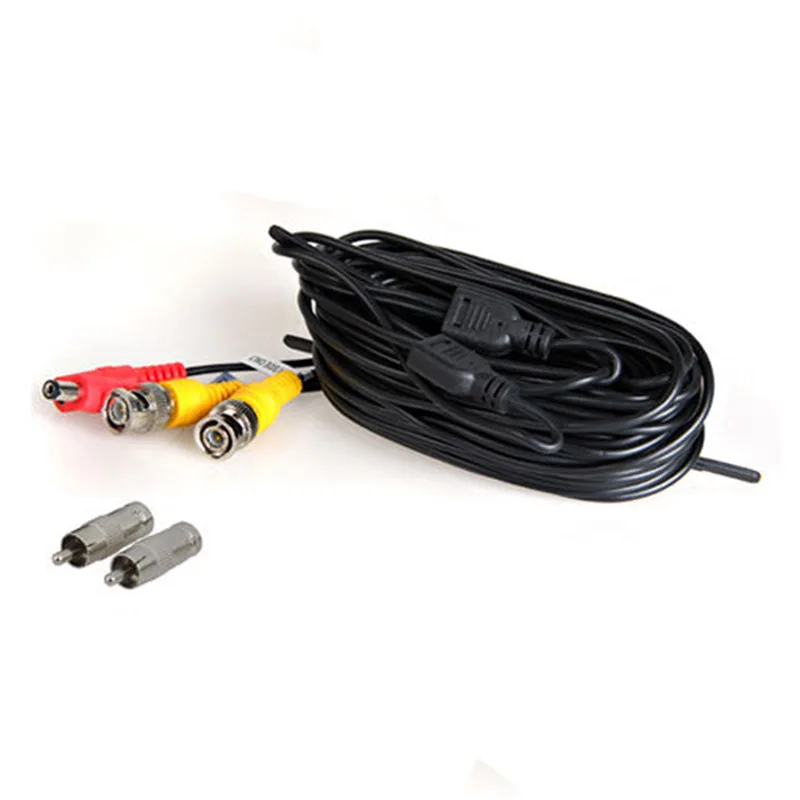 

Hot New 1*50m BNC Video Power Cable For CCTV Camera DVR Security System