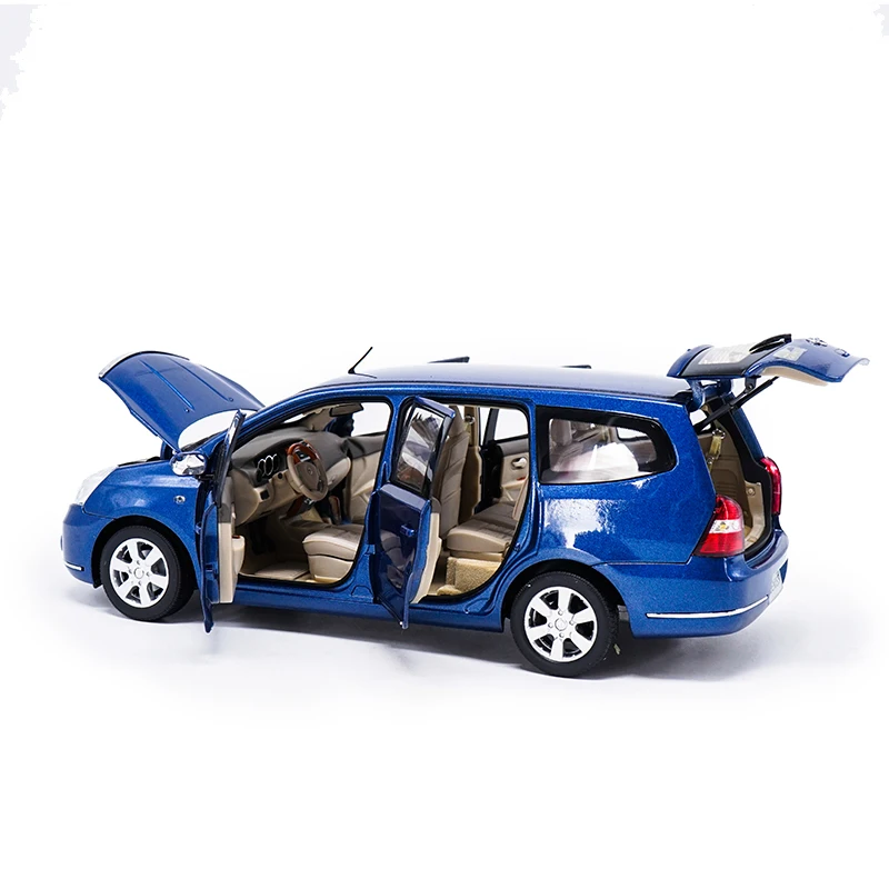 Бутик 1:18 Nissan GENISS MPV 6 модель сплава двери, моделирование литой металлическая модель автомобиля, расширенная коллекция подарок