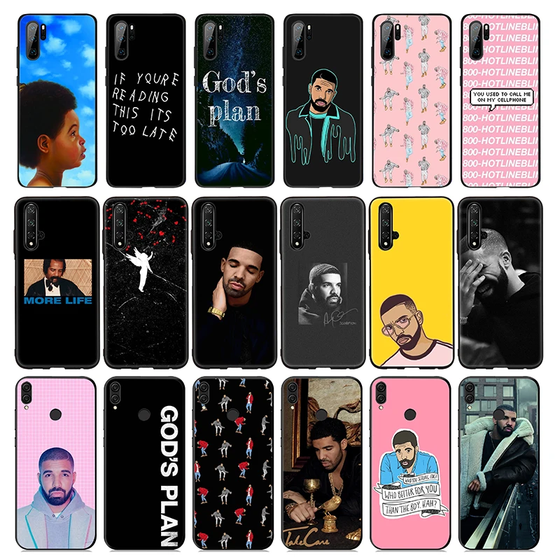 Мягкий силиконовый чехол Drake для huawei Honor 10 9X9 8 8X Lite 7X 7C 7A 6A Note |