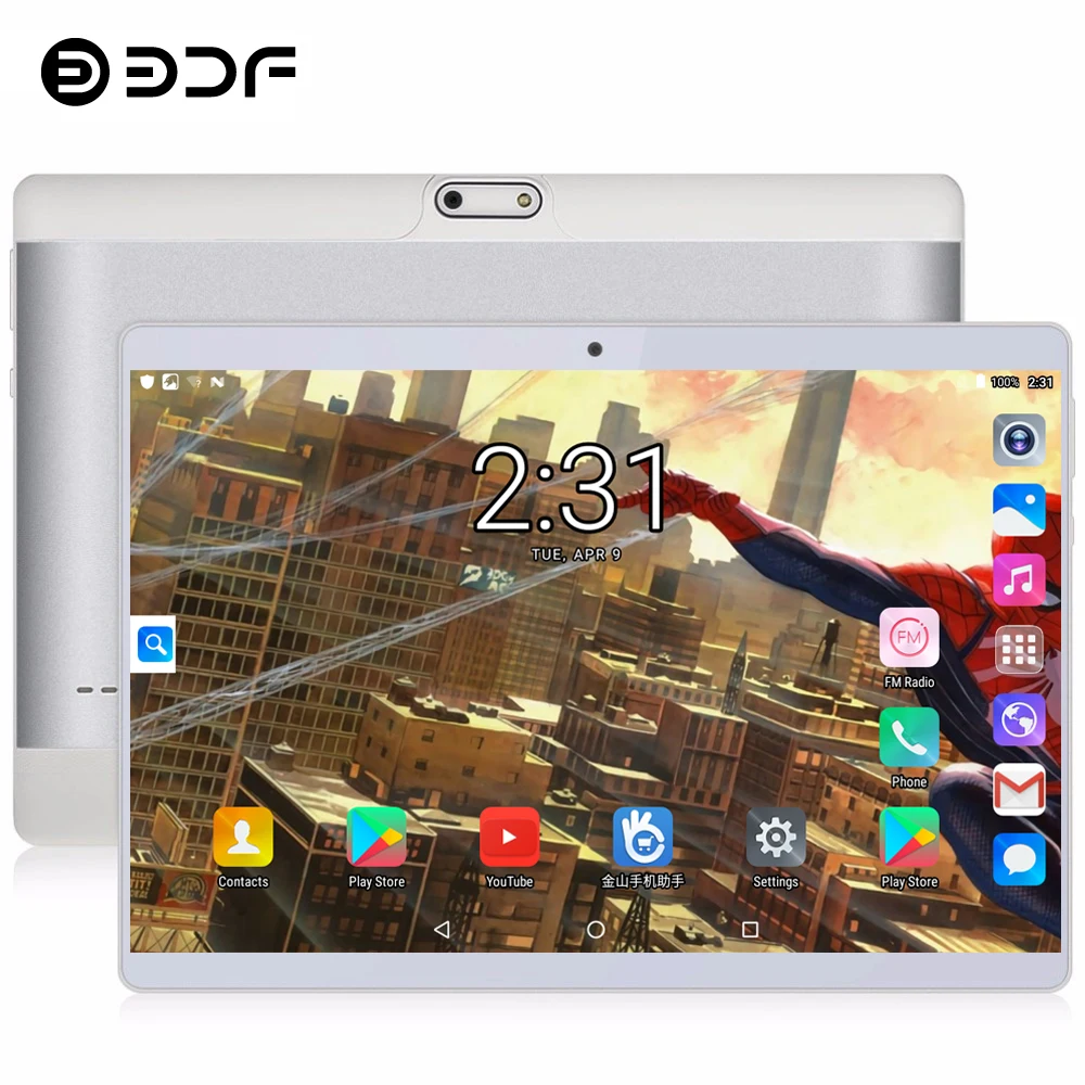 BDF, планшет, 10 дюймов, 3G/4G, LTE, телефонный звонок, планшетный ПК, четыре ядра, 4 Гб ram, 64 ГБ rom, Tab 1280*800, ips 10,1, планшеты, Android 8,1