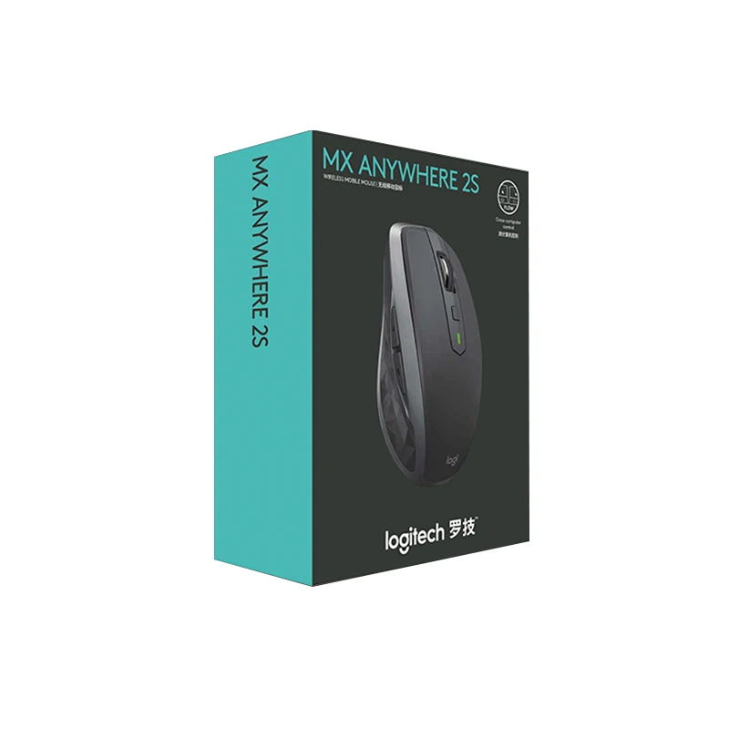 Беспроводная мышь logitech mx anywhere 2s с bluetooth, мышь с двойным подключением, игровая мышь для ноутбука, ПК, геймера - Цвет: Black color