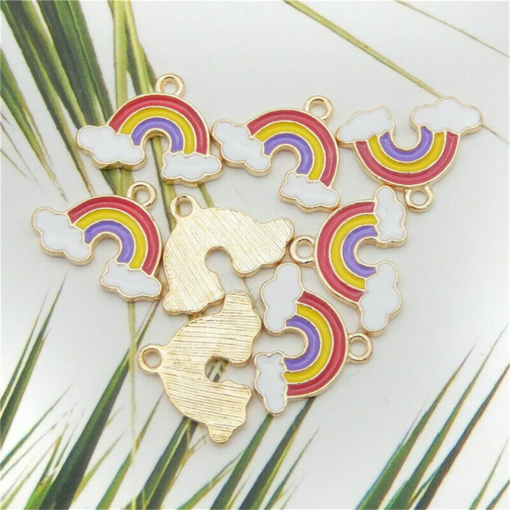 Подвеска Радужное Облако Подвески эмалевый Сплав декоративные подвесные