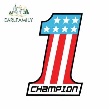 

EARLFAMILY 13cm x 9.7cm Number One Funny Car Stickers RV VAN 3D DIY Fine Decal Bumper Trunk Truck Graphics Waterproof Helmet