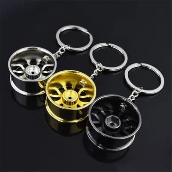 

Turbo Car Key Chain Keychain Mini Keyring Rainbow Charger Car Drift Motorcycle Colorful Key Chain Auto Car Fashion Accessories