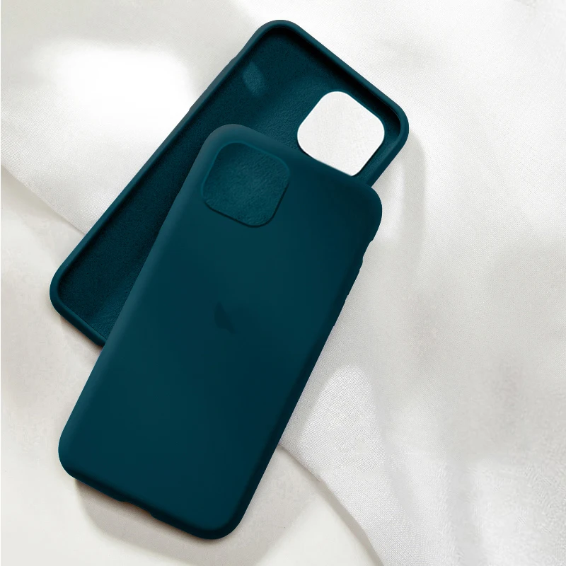 Star Blue Официальный силиконовый чехол для iphone Xs max XR X 7 8 6 6S Plus XS X роскошный чехол с логотипом для iphone 11 Pro Max задняя крышка - Цвет: Star Blue
