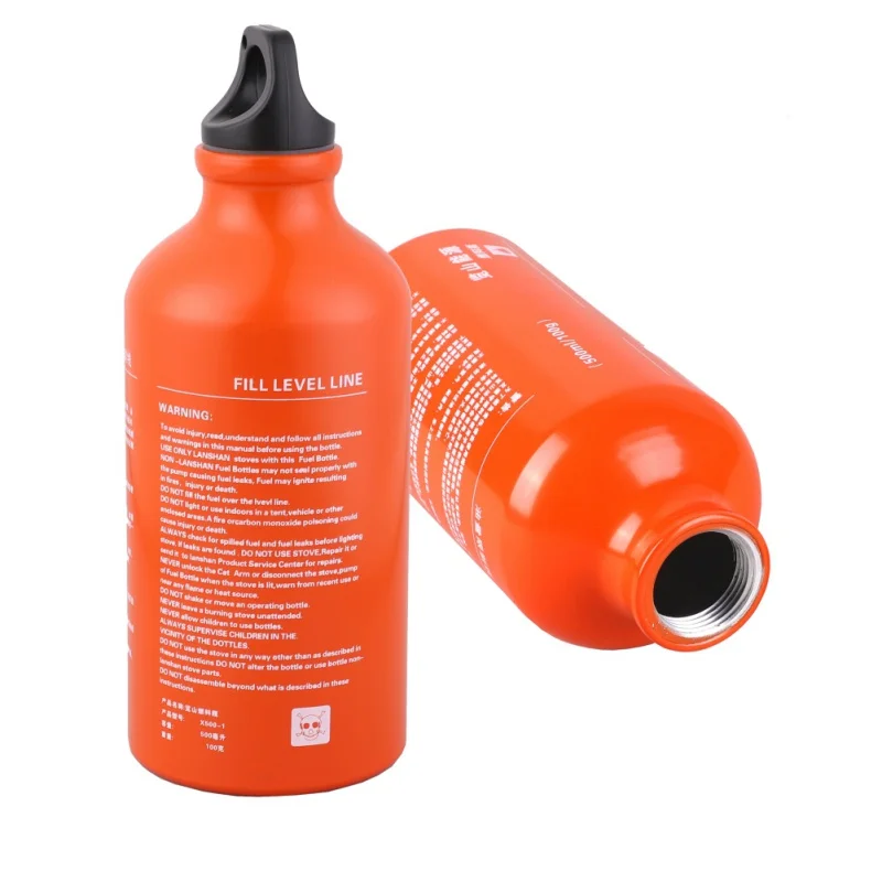 

500ml Outdoor Camping Gas Fuel Oil Bottle Picnic Barbecue Motorcycle Petrol Kerosene Alcohol Liquid Gas Tank Fuel Storage Bottle