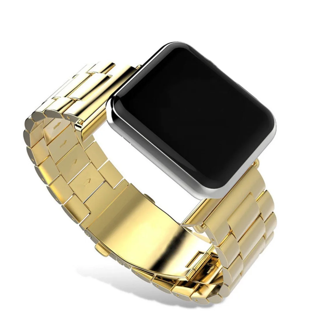 Ремешок из нержавеющей стали для Apple Watch 42 мм 38 мм 40 мм 44 мм металлический браслет для часов Ремешок для часов iWatch серии 1/2/3/4/5