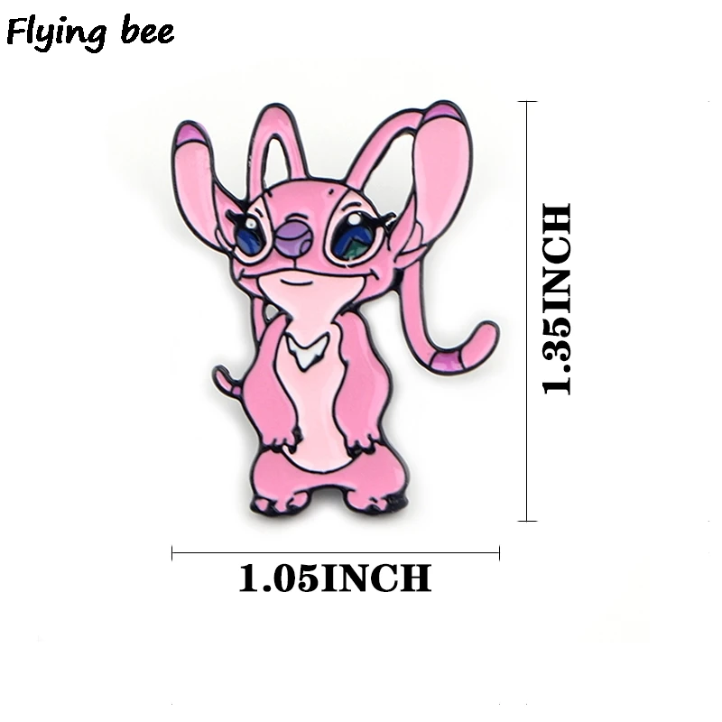 Flyingbee мультфильм стежка милые булавки брошь булавка для куртки эмалированные булавки Нагрудный значок броши на булавке значок для друзей женщин мужчин X0429