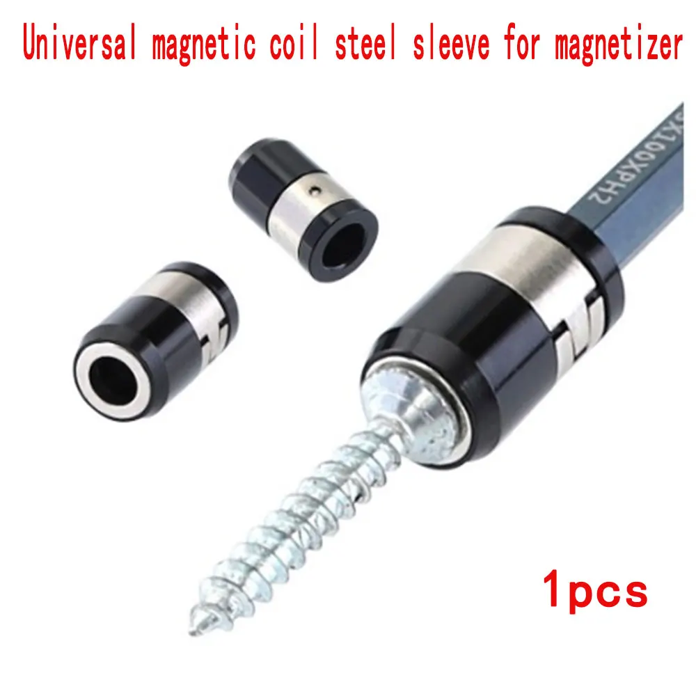 All metal screwdriver head magnetizer universal magnetic ring steel sleeve