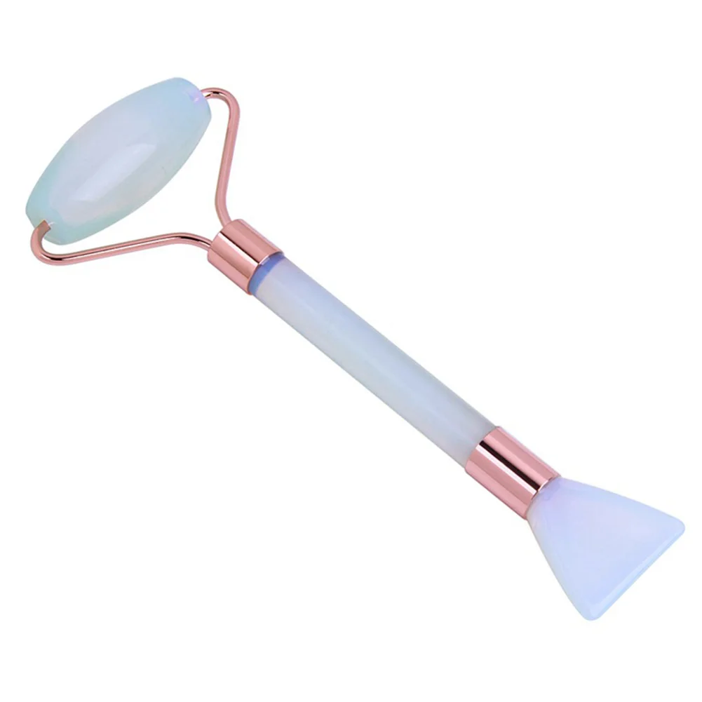 2 Gua Sha для похудения лифтинг нефрит антивозрастной подарок для ухода за кожей Глаз Спа Уход за кожей лица ролик для удаления морщин массажный инструмент двойная головка - Цвет: 2