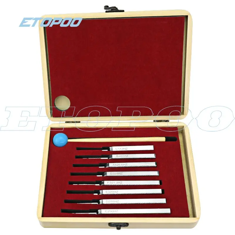 

8Pcs/lot Aluminum Medical Tuning Fork Chakra Hammer Ball Diagnostic Mallet Tune Set Nervous System Testing Tuning Fork