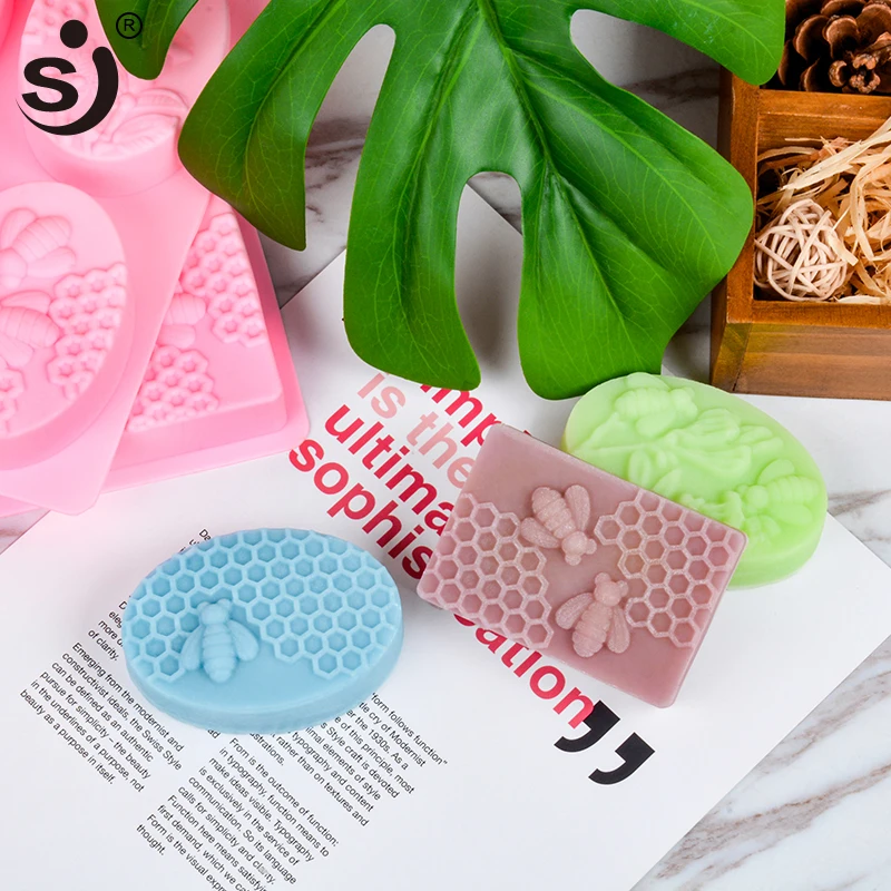 SJ 1 шт. силиконовая форма для мыла с медовой Пчелой diy Ручная работа 3d Силиконовая