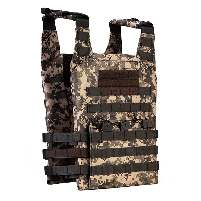 Мужской тактический жилет Molle Combat assaft Plate Carrier, военные жилеты для охоты, жилет Colete Tatico Gilet Tactique Sport - Цвет: ACU