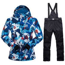 Лыжный костюм для мужчин, Толстая теплая ветрозащитная Водонепроницаемая лыжная куртка, уличные спортивные зимние куртки и штаны, зимняя Лыжная куртка для сноуборда