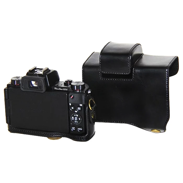 Полный корпус Fit pu кожаный чехол для цифровой камеры сумка крышка для Canon Powershot G5X G5 X с ремешком