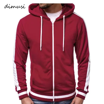 

DIMUSI Autumn Mens Hoodies Fashion Men Zipper Windbreaker Sweatshirts Jackets Mens Hip Hop Hoodies Sportswear Tracksuit Clothing