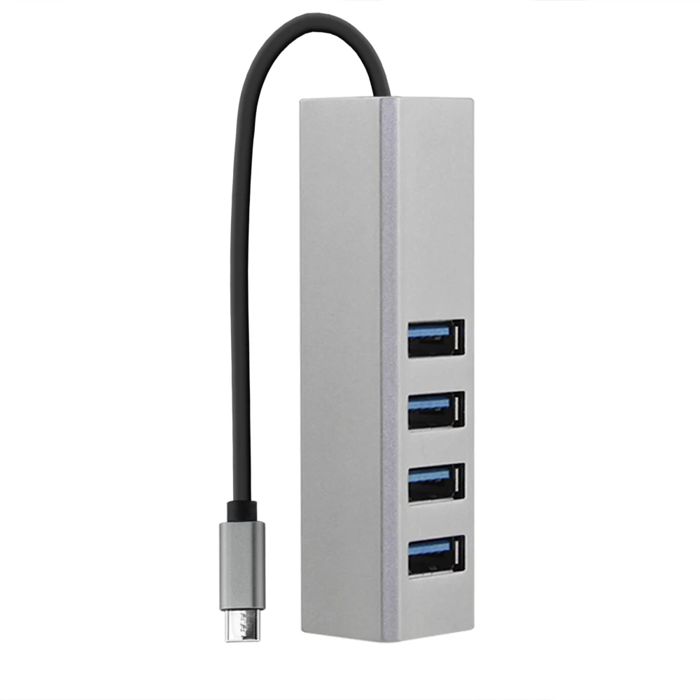 CUYI Мульти USB 3,0 Тип C концентратор 4 Порты и разъёмы адаптер разветвитель Интерфейс USB 3,0 хаб Для iMac MacBook, ПК, ноутбук компьютерные аксессуары
