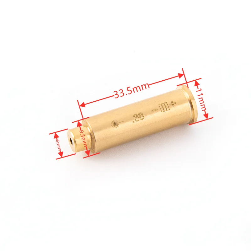 .38 Caliber Laser Bore Sight .38 Laser Boresighter 38 Collimator Red Sight