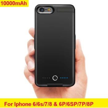 

10000mAh Battery iPhone 6 / 6S / 7/8 Case Charger Case Power Bank Case For iPhone 6 6s 7 8 Plus