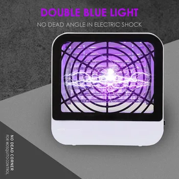 

Double Blue Light Mosquito Killer Lamp Electric Shock Fly Control Repellent Lamp for Household Killing Mosquito Supplies